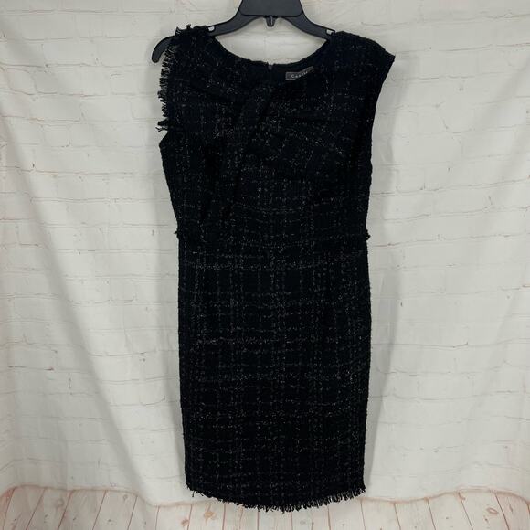Gracia | Boucle Tweed Sheath Dress M - Picture 6 of 7